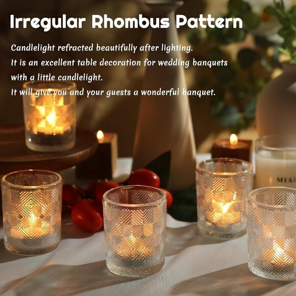 12 pcs Tealight  Votive Candle Holders / BRAND NEW - Picture 3 of 6